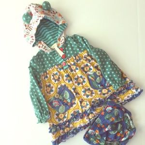 Matilda Jane dress w/ diaper cover, sz 6-12mos